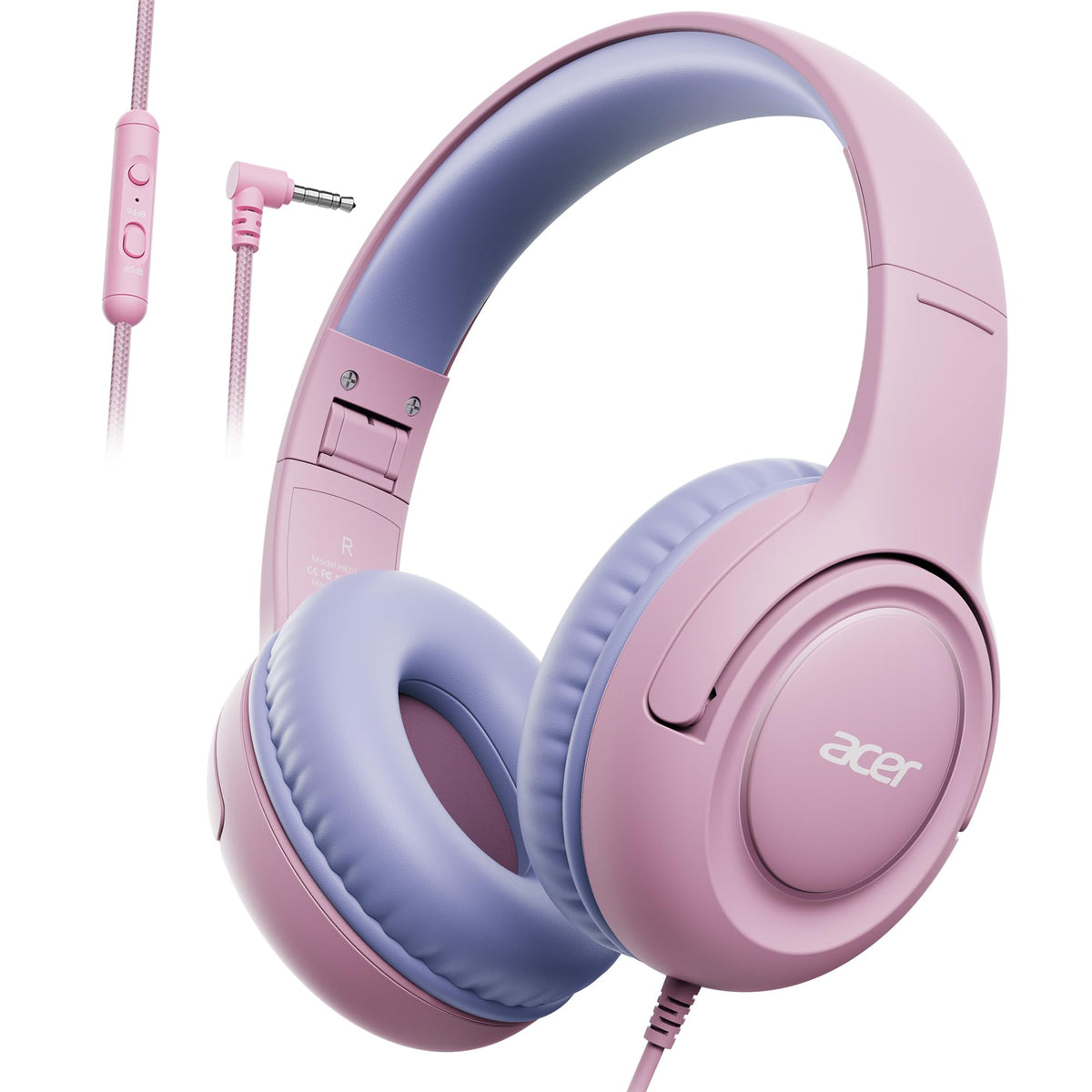 Acer HK03 front view showing durable frame and kid-friendly design for safer listening