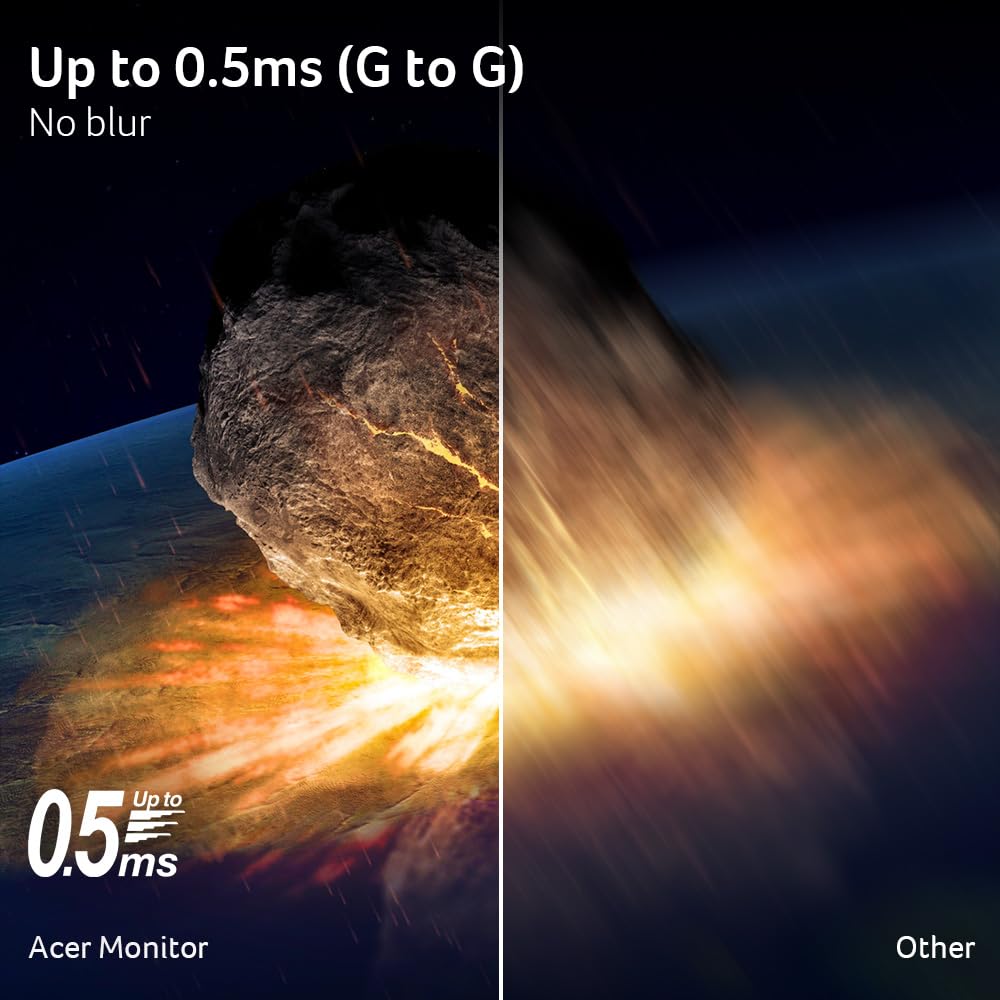 Acer Nitro displaying fast-paced game scene illustrating smooth motion