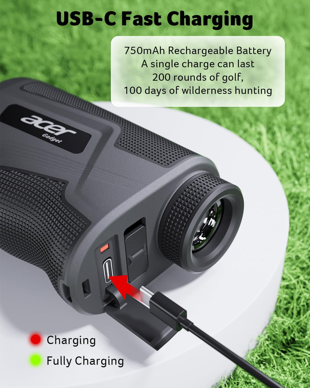 Acer side profile highlighting magnet stripe for convenient on-the-go attachment