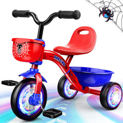 Ackarido tricycle front view showing spider design and stable stance