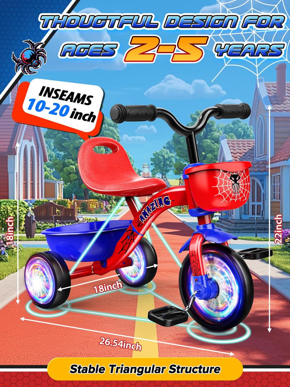Ackarido enclosed noiseless wheel side view for quiet safe riding