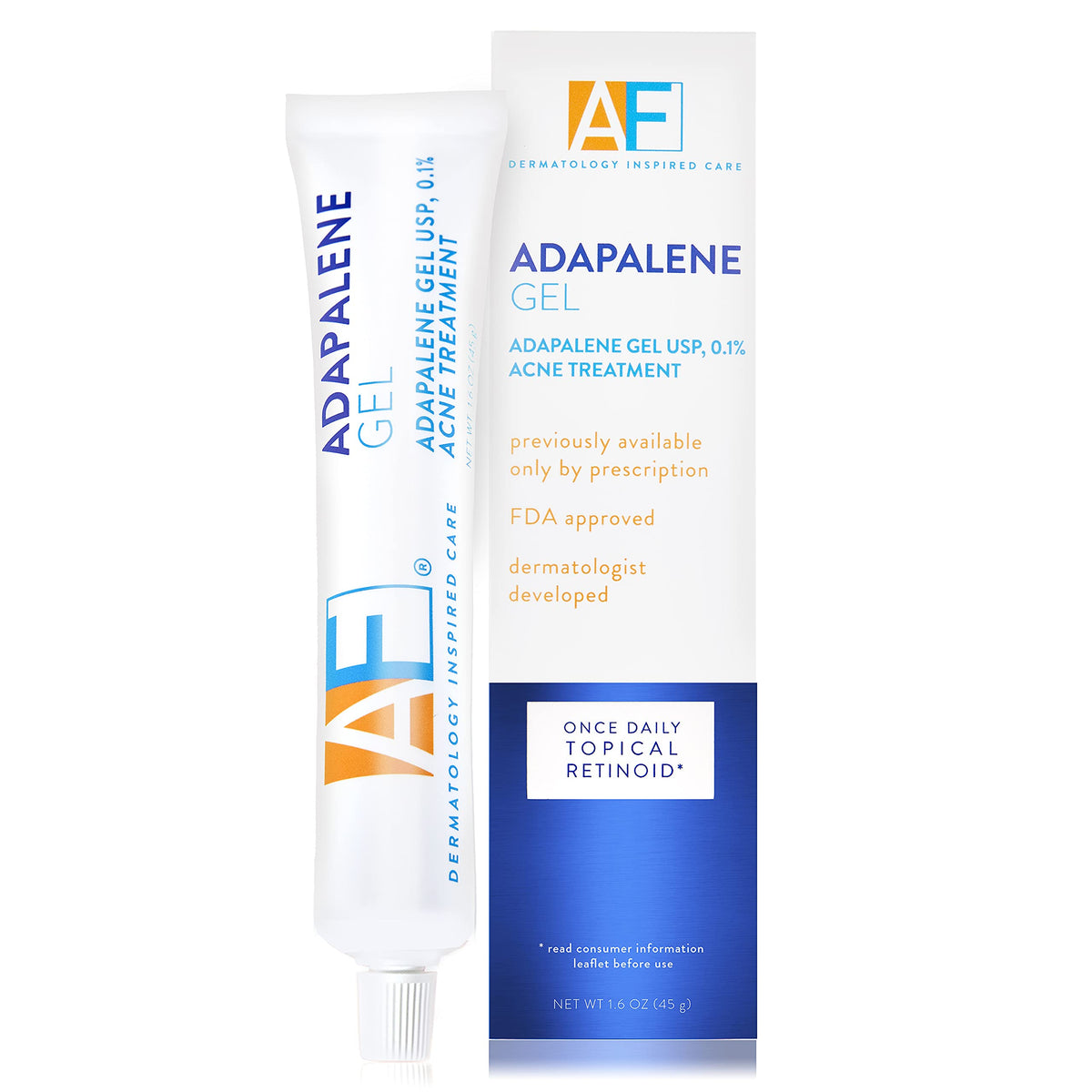 AcneFree front tube image showing product packaging and clear treatment benefits
