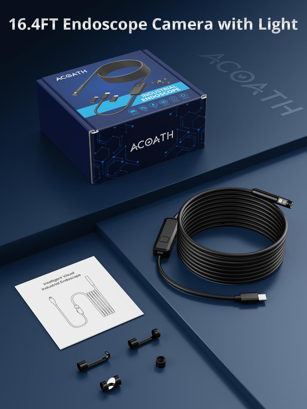Acoath held in hand for scale showing compact portable inspection benefit