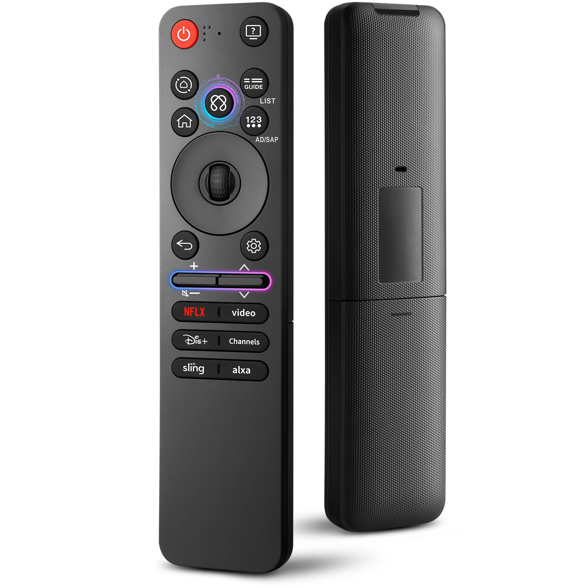 Acoyer Magic-Control front view showing full button layout and quick access benefits