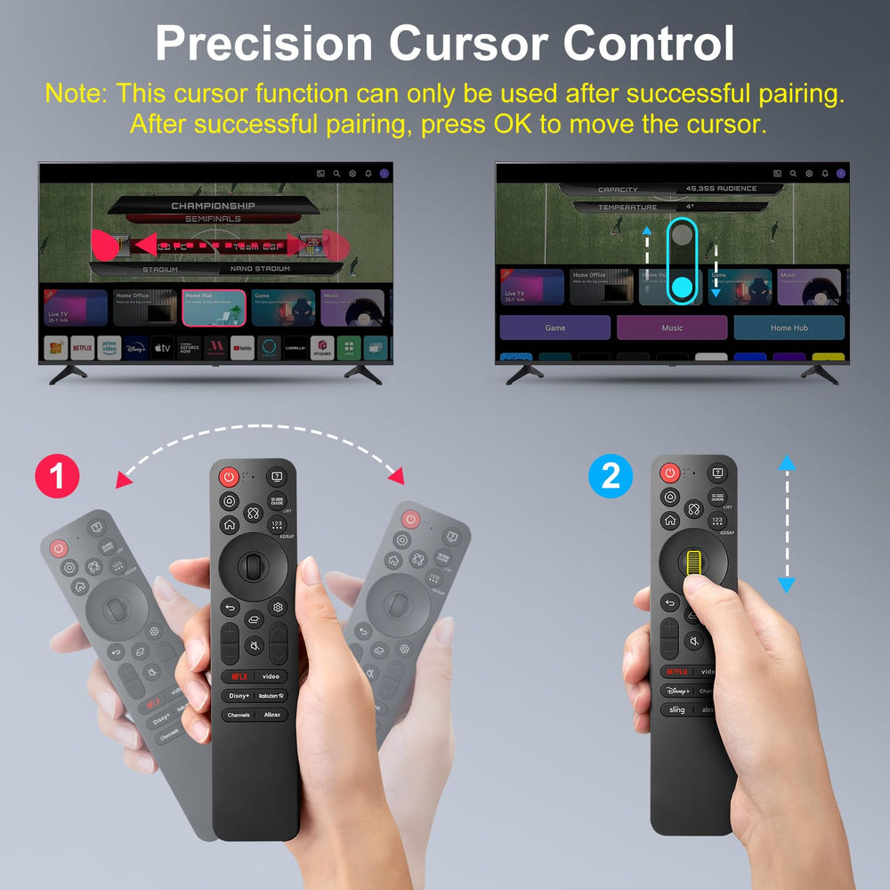 Acoyer Magic-Control held in hand showing scale and ergonomic comfort benefit