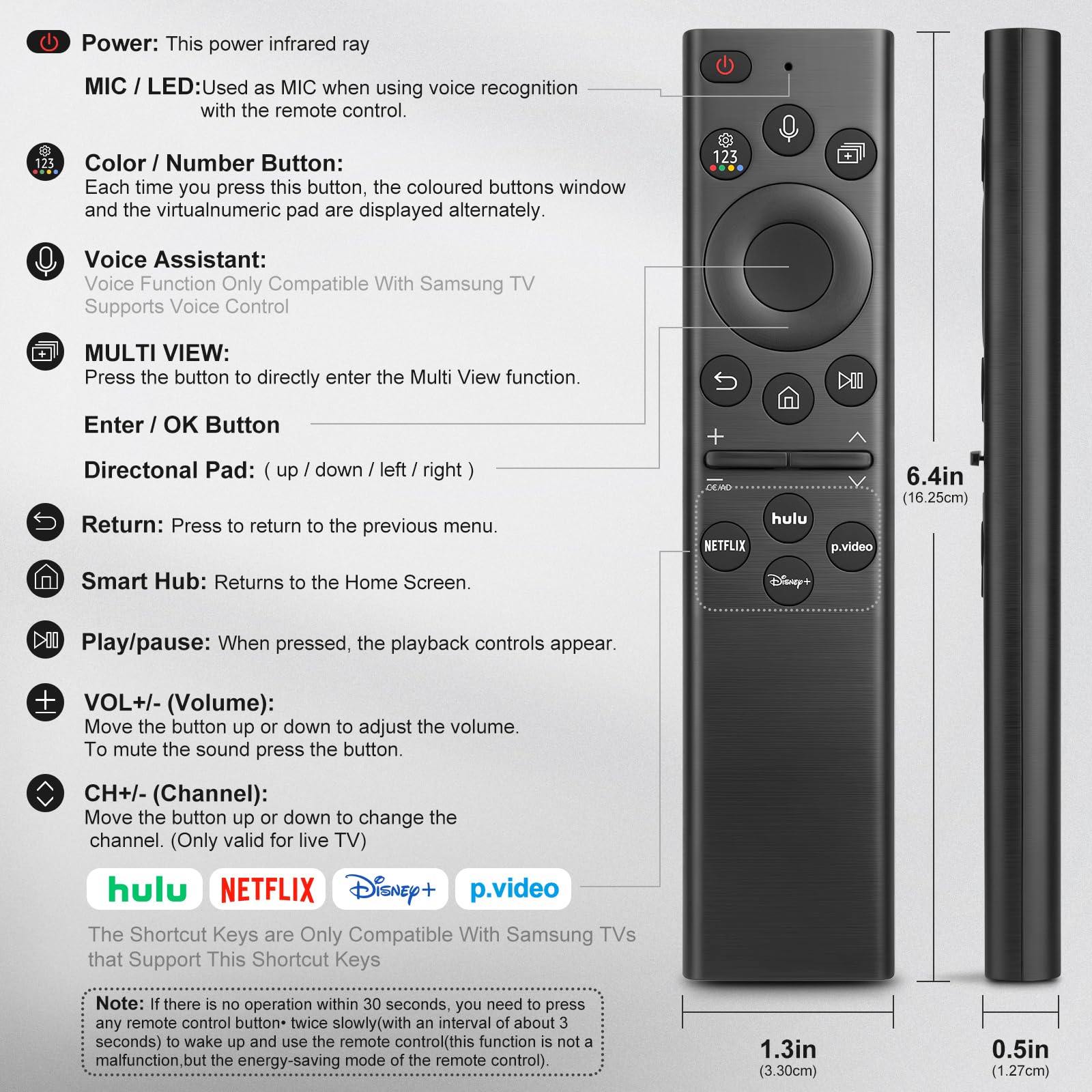 Acoyer remote on living room couch showing effortless TV navigation