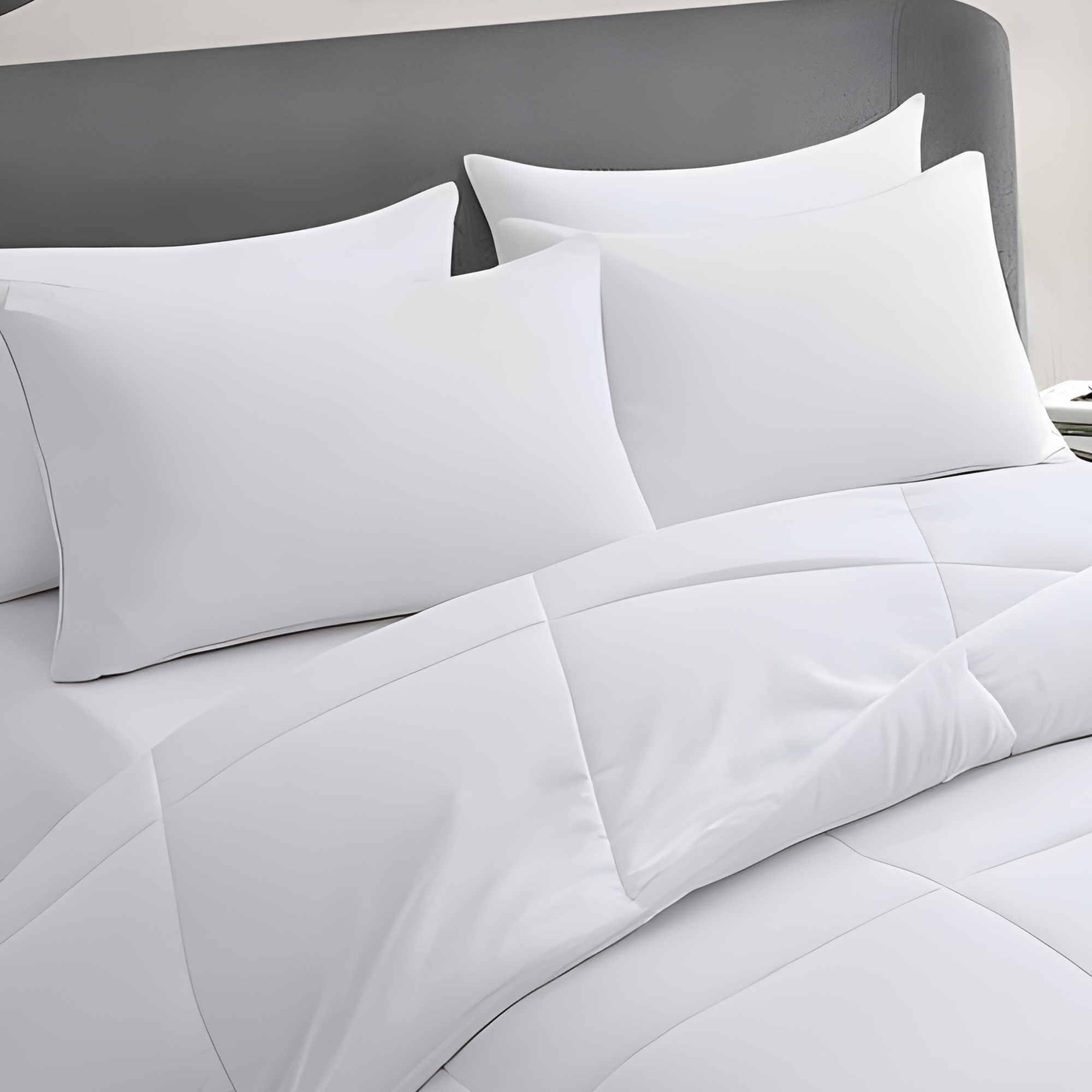 Acteb close-up of polyester cover texture highlighting breathability and skin-friendly feel