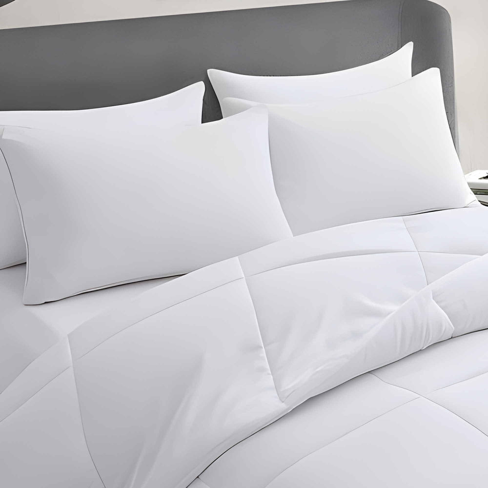 Acteb close-up of polyester cover texture highlighting breathability and skin-friendly feel