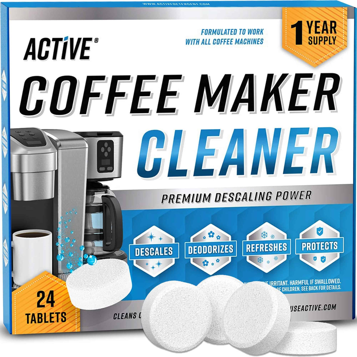 ACTIVE front packaging showing 24 tablets and value for regular maintenance