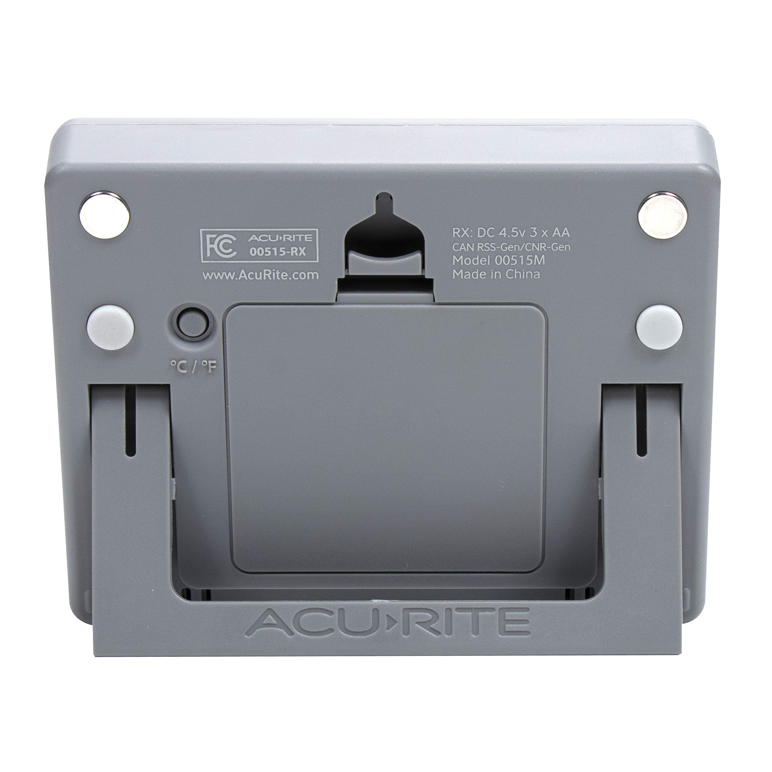 AcuRite sensor suction cup detail showing mounting options and flexible placement for accurate readings