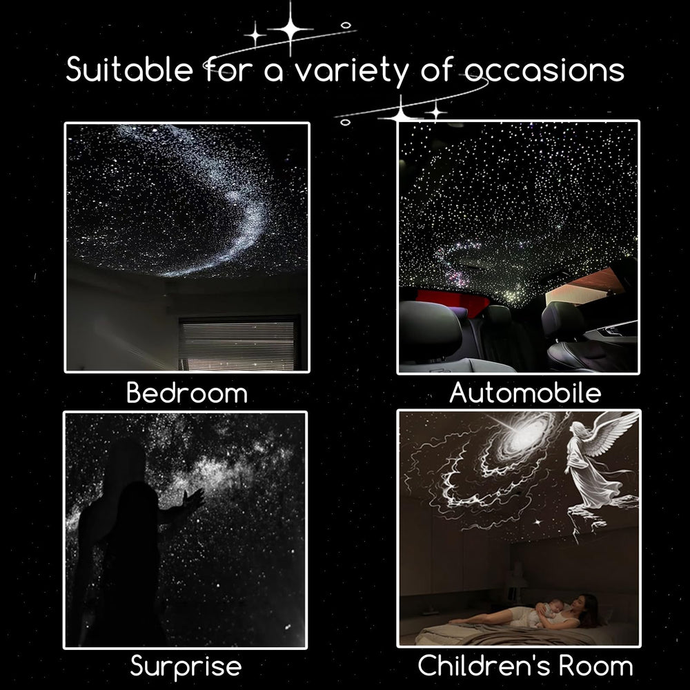 Adahed projecting galaxy pattern on ceiling providing calming ambiance