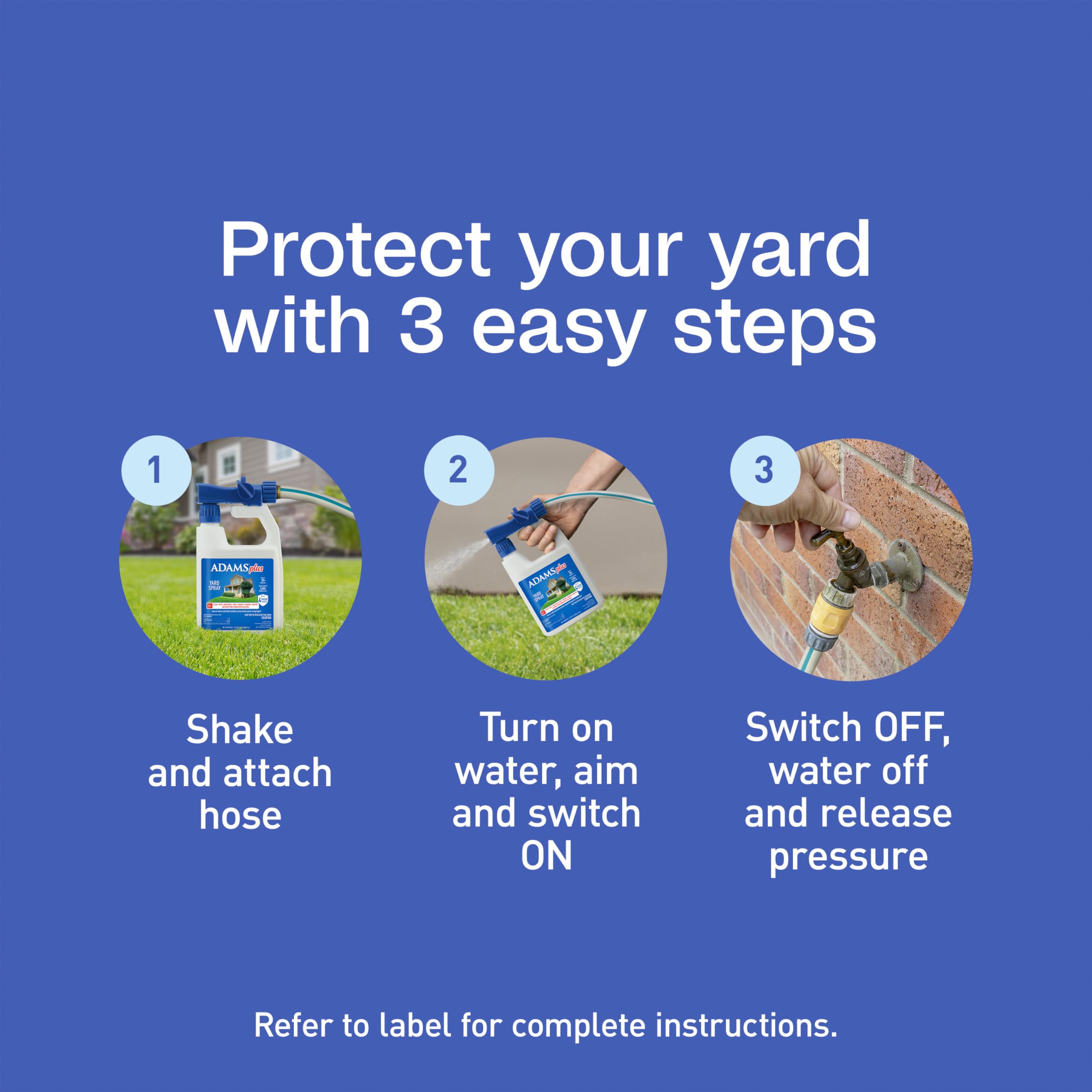 ADAMS used while dog plays safely in yard portraying pet-friendly perimeter defense