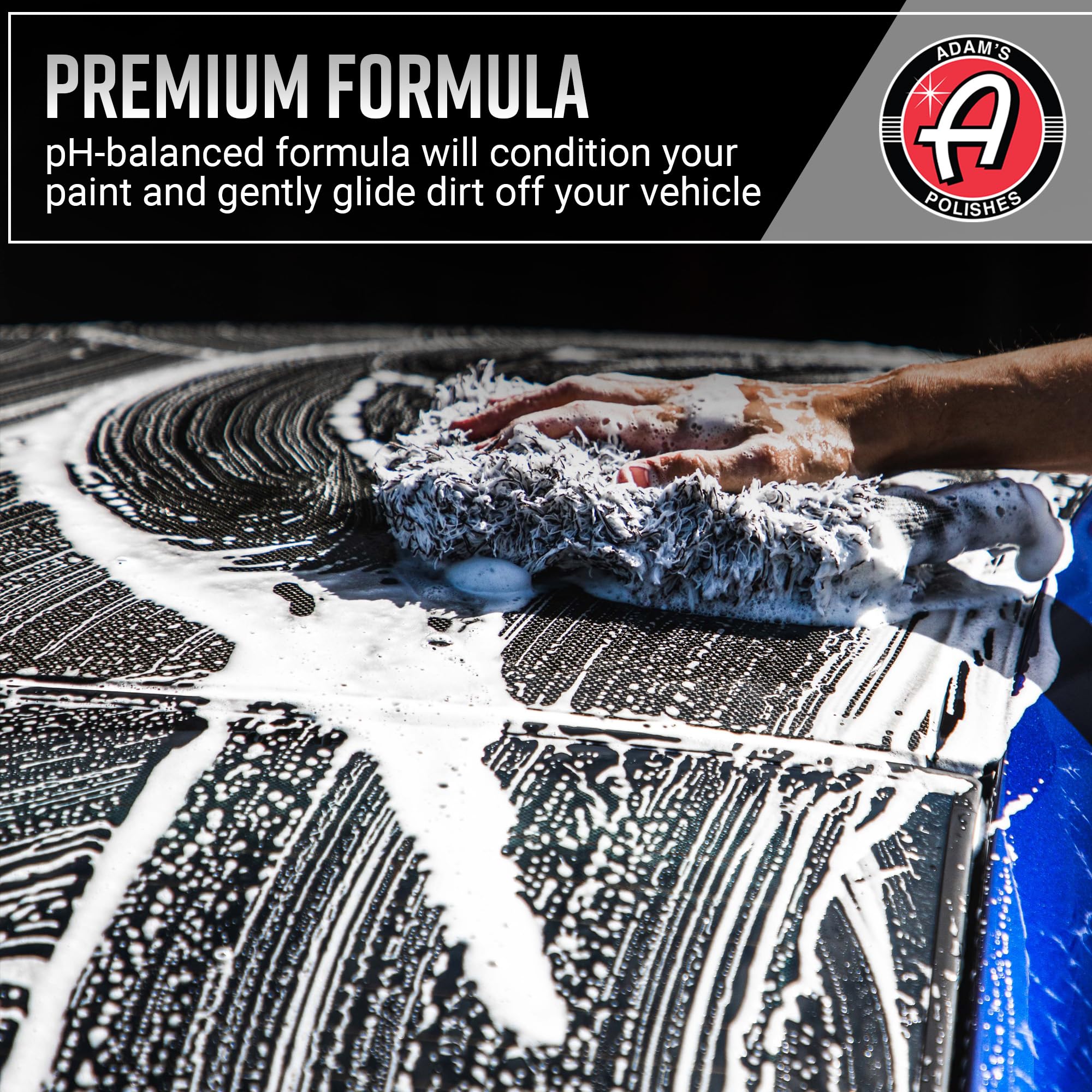 Adam's Polishes product label and directions close-up for easy mixing guidance