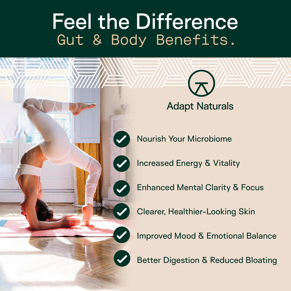ADAPT NATURALS BY CHRIS KRESSER supplement facts label close-up for transparent ingredient details
