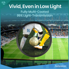 Adasion binoculars with phone adapter attached for easy smartphone photography