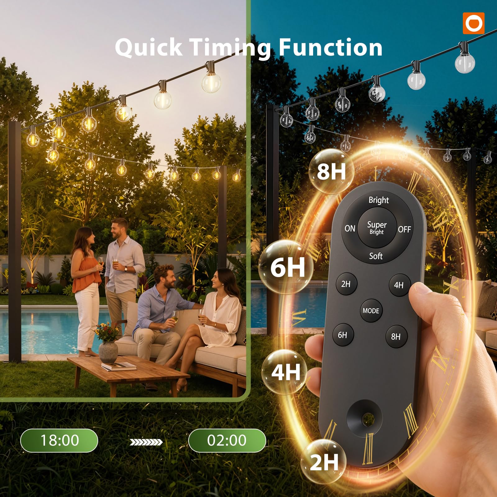 addlon remote and battery pack close-up for easy control benefit