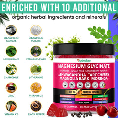 Adndale ingredient pile with botanicals showing broad blend benefits