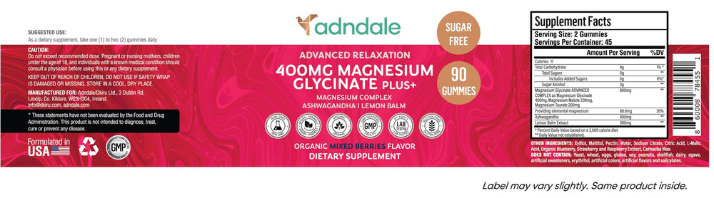 Adndale serving size on spoon showing recommended chewable portion