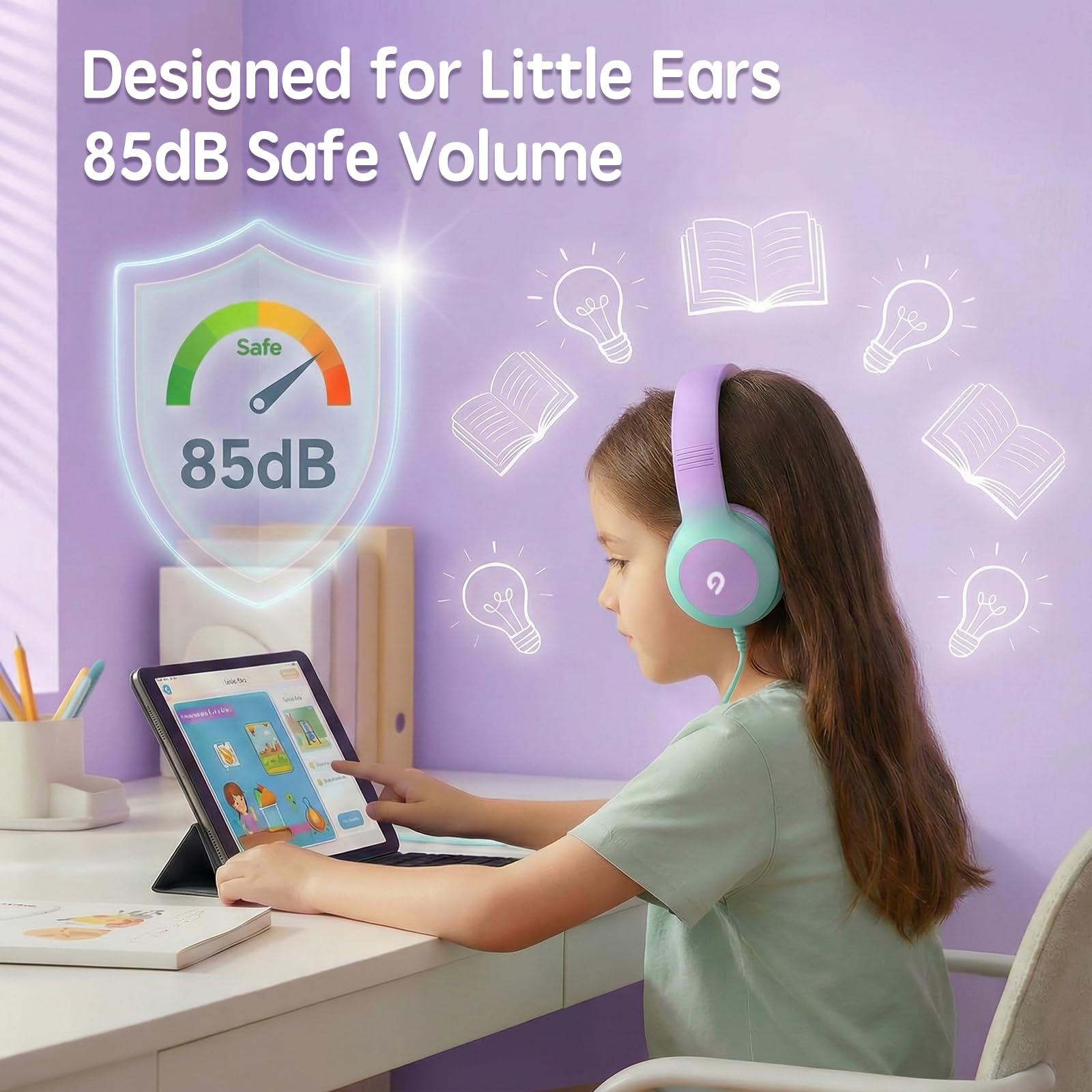 ADOOPE ear cup cushion close-up highlighting soft padding for comfortable wear