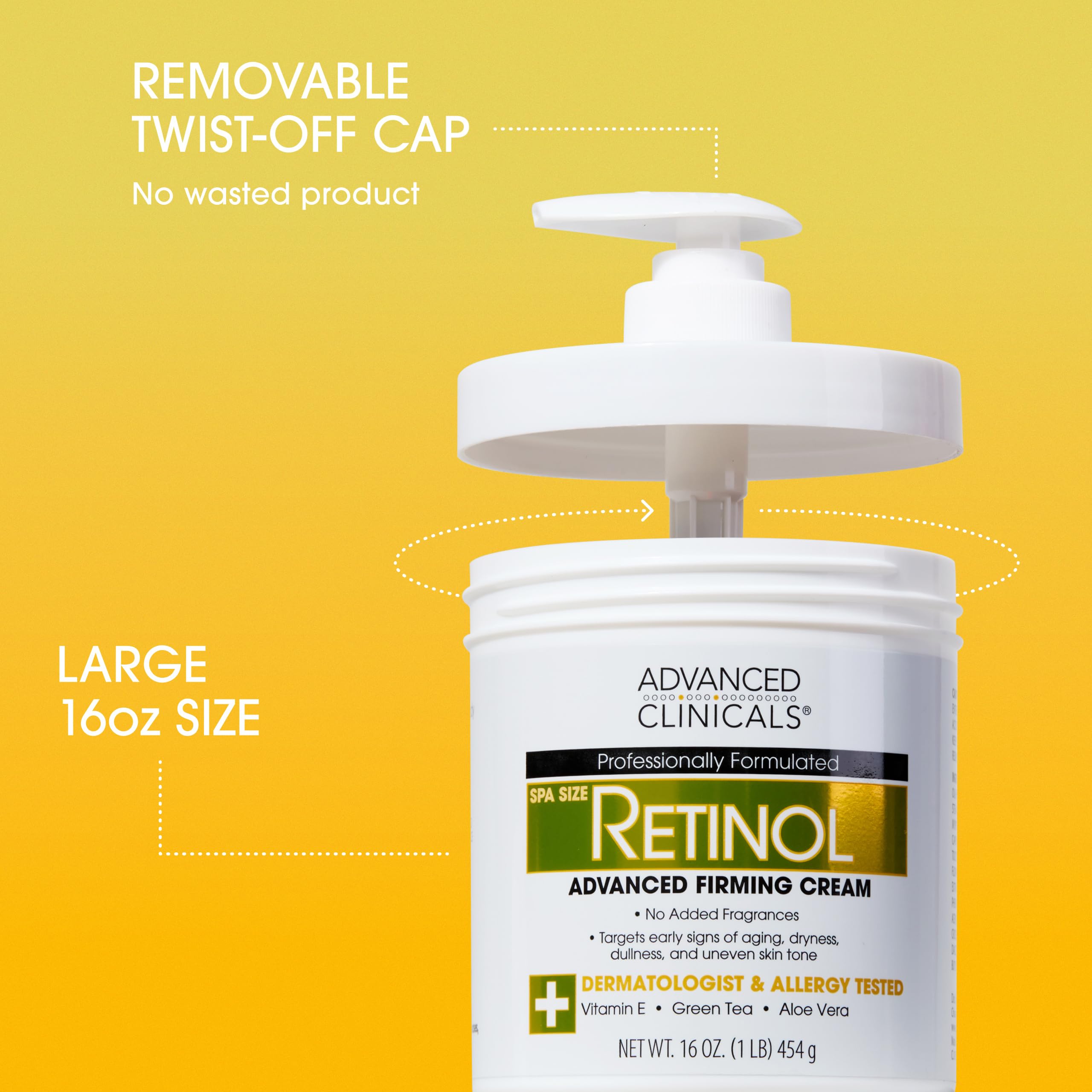 Advanced Clinicals ingredients shot with vitamin E green tea aloe for soothing