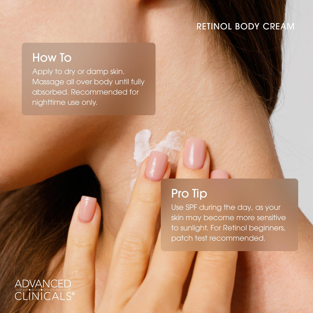 Advanced Clinicals packaging detail with label for ingredient transparency