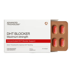 Advanced Trichology front packaging showing clean bottle and brand promise for hair support