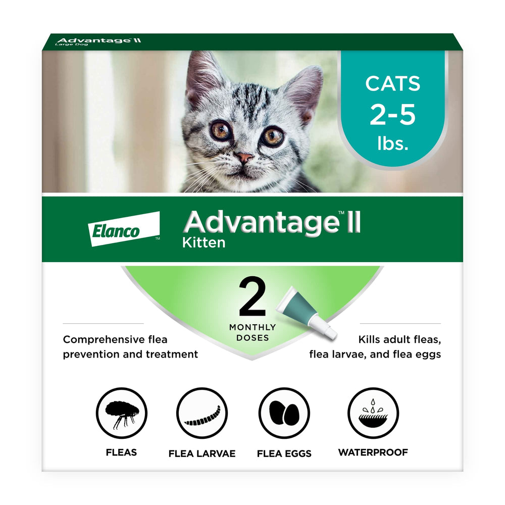 Advantage brand front packaging showing kitten and product benefits