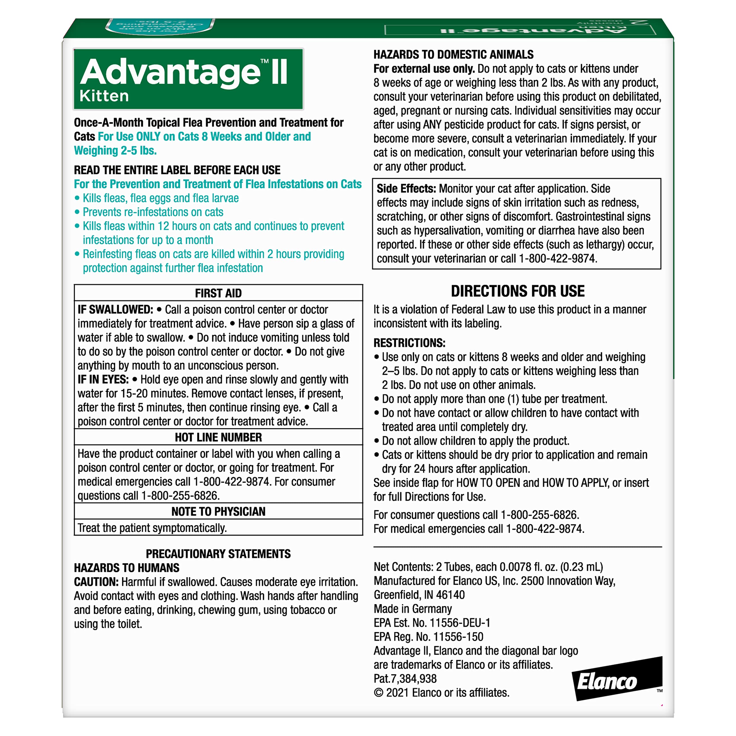Advantage brand tube close-up with nozzle ready, easy application benefit