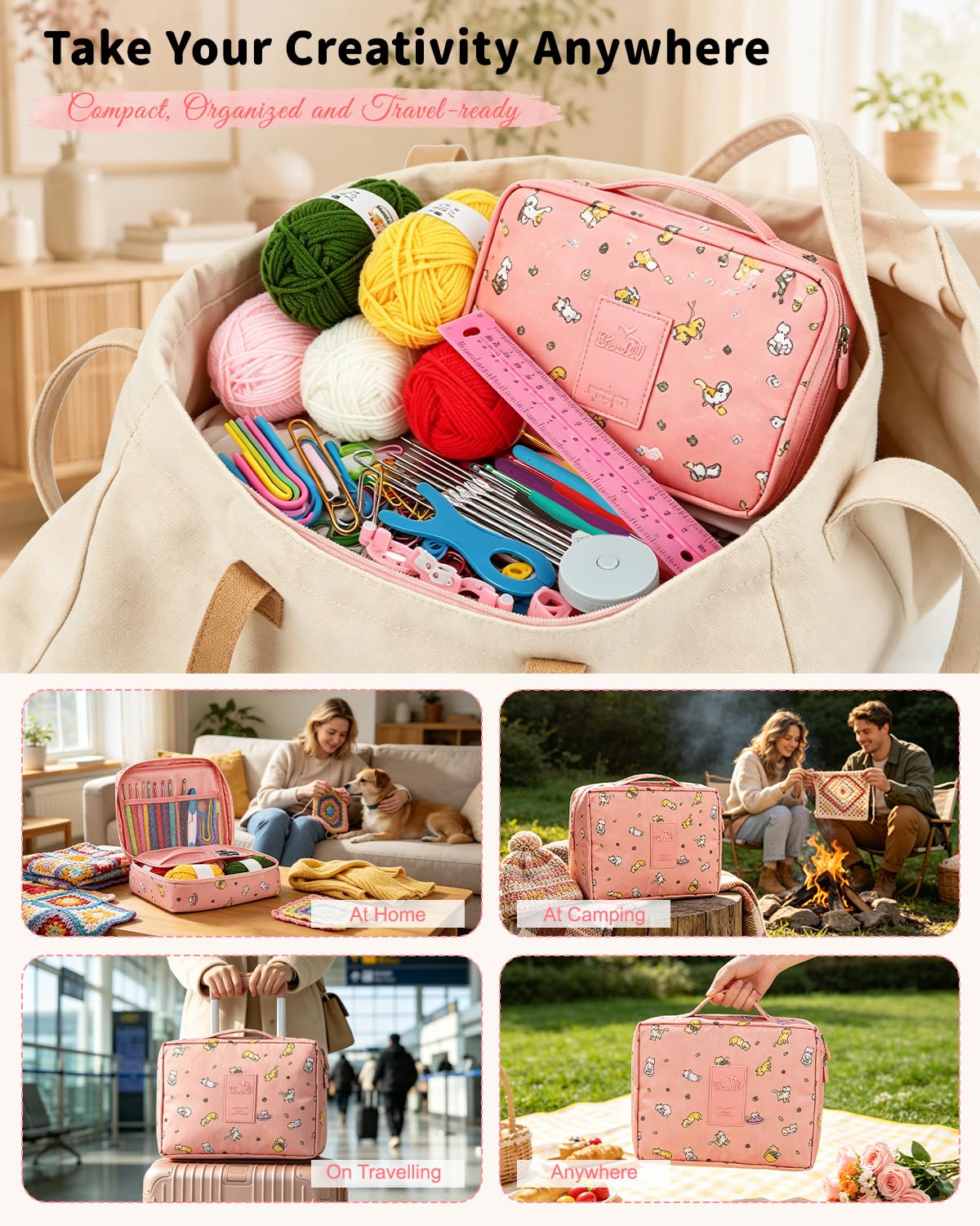 Aeelike pompom maker and finishing tools ready to add decorative touches