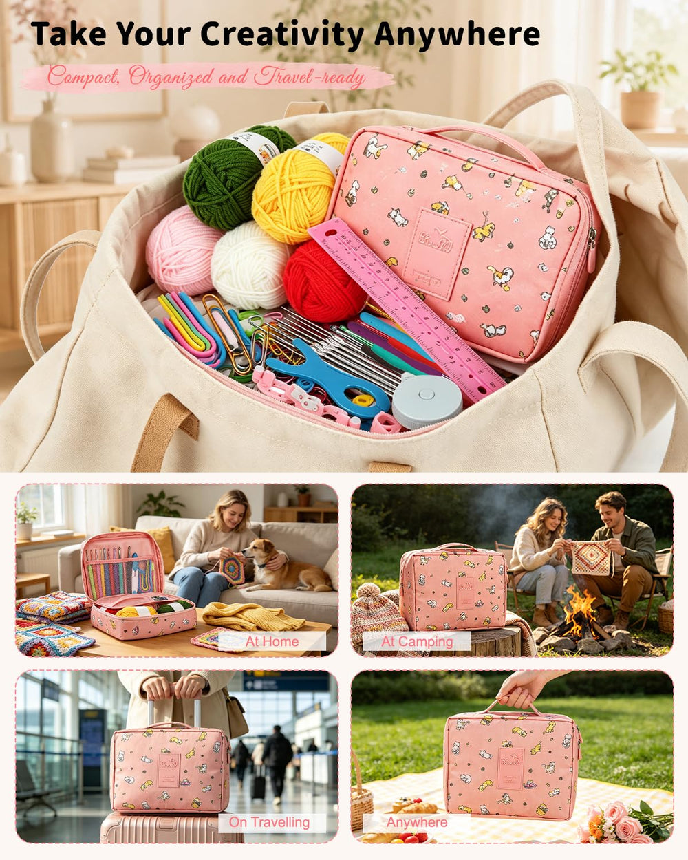 Aeelike pompom maker and finishing tools ready to add decorative touches
