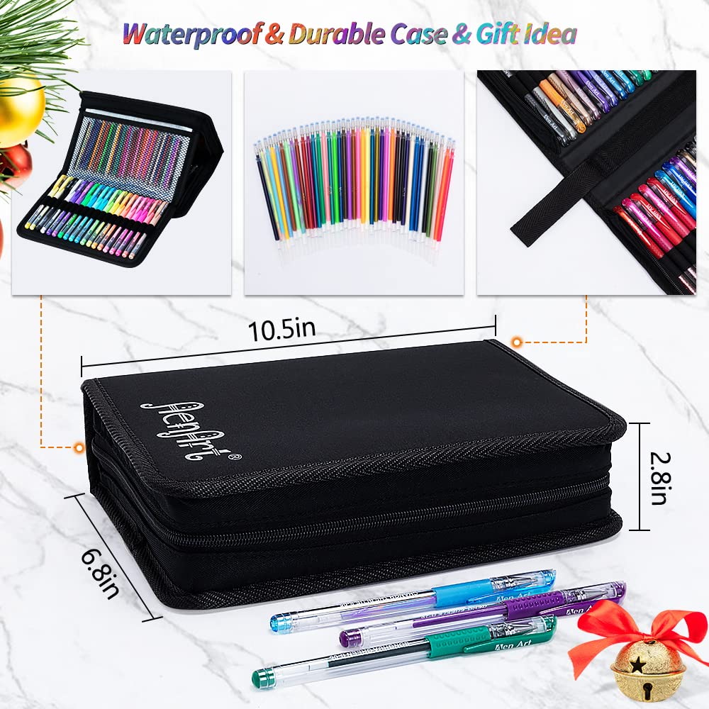 Aen Art pens next to hand for size scale and ergonomic grip demonstration