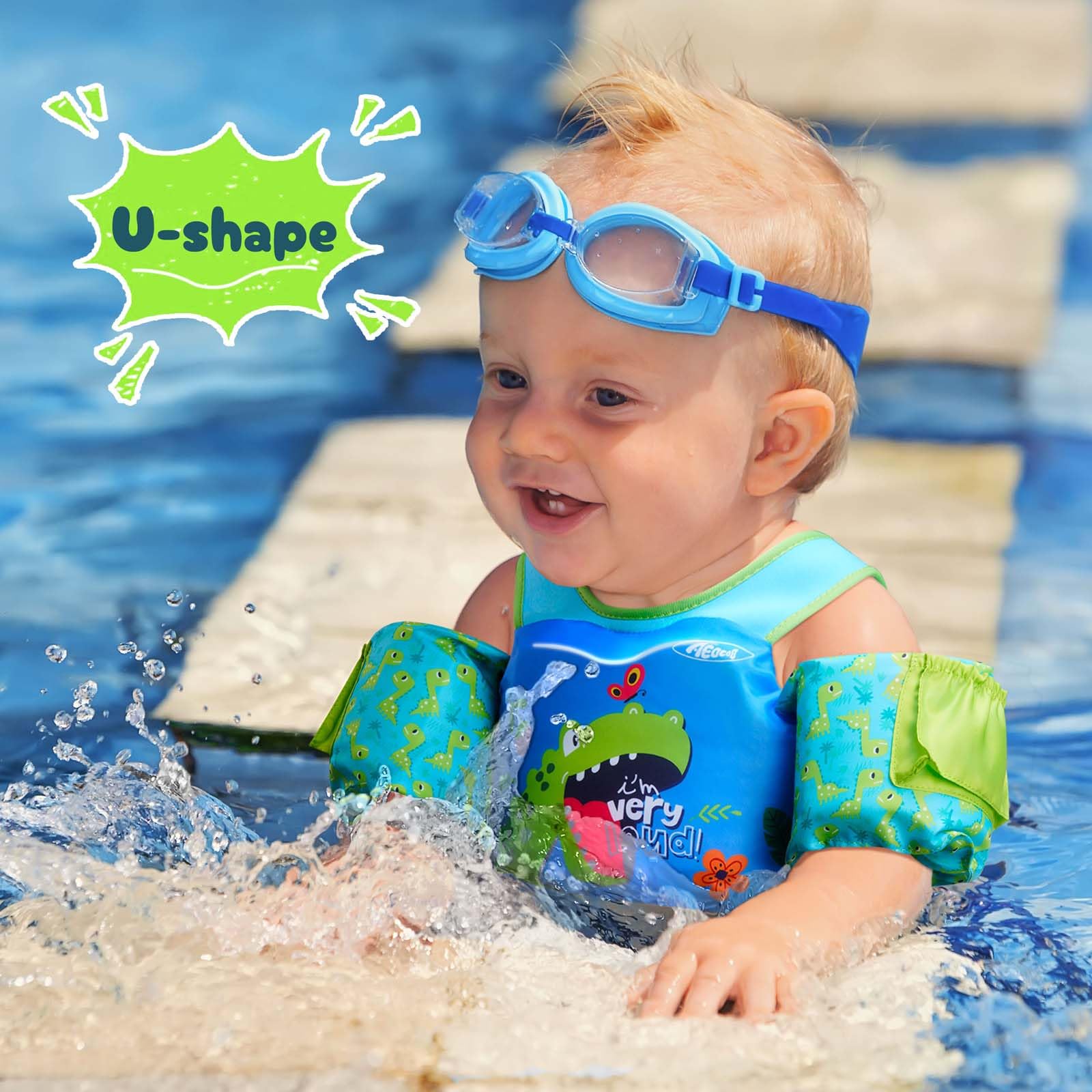AEOCOO dinosaur print on vest attracting toddlers and encouraging play