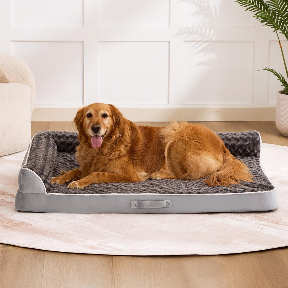 Aeroluxe bed styled in living room demonstrating neutral design and comfort