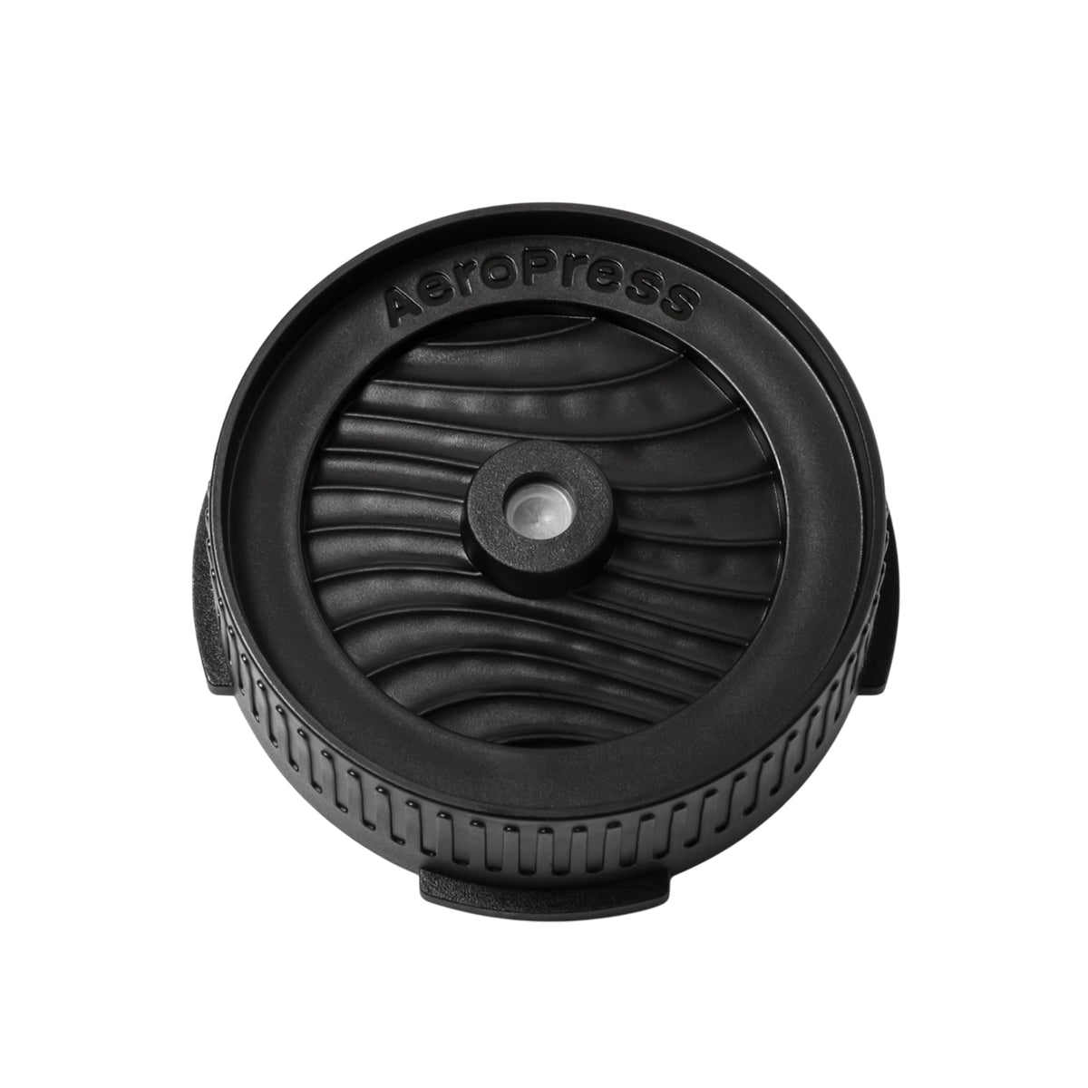 AeroPress Flow Control Filter Cap front view showing precise brew control