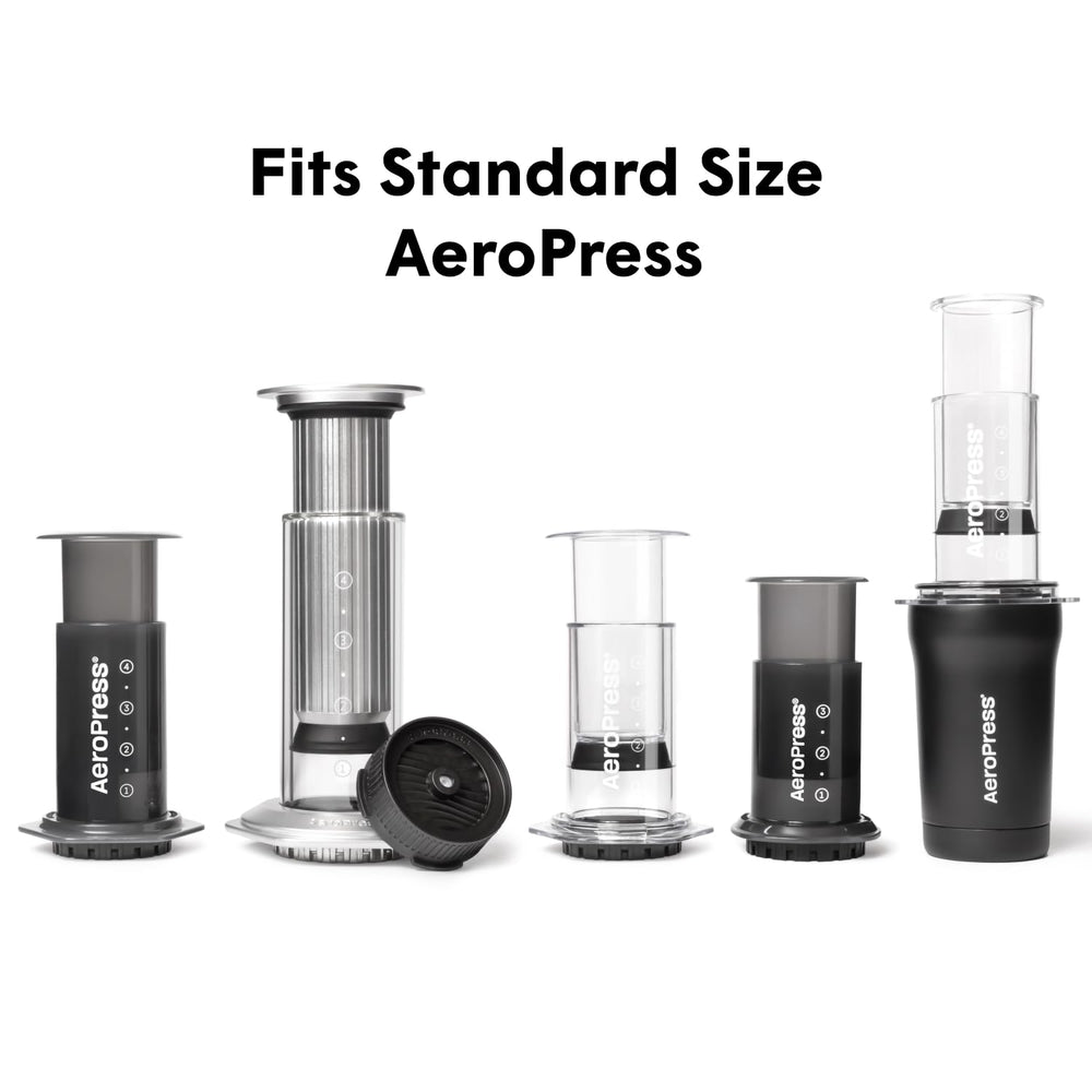 AeroPress cap in kitchen use showing faster experimental brewing