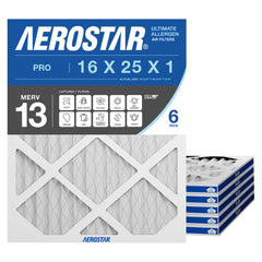 Aerostar front packaging showing six-pack and filter benefits