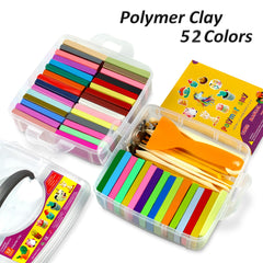 Aestd-ST spread of 52 colorful clay blocks enabling creative variety