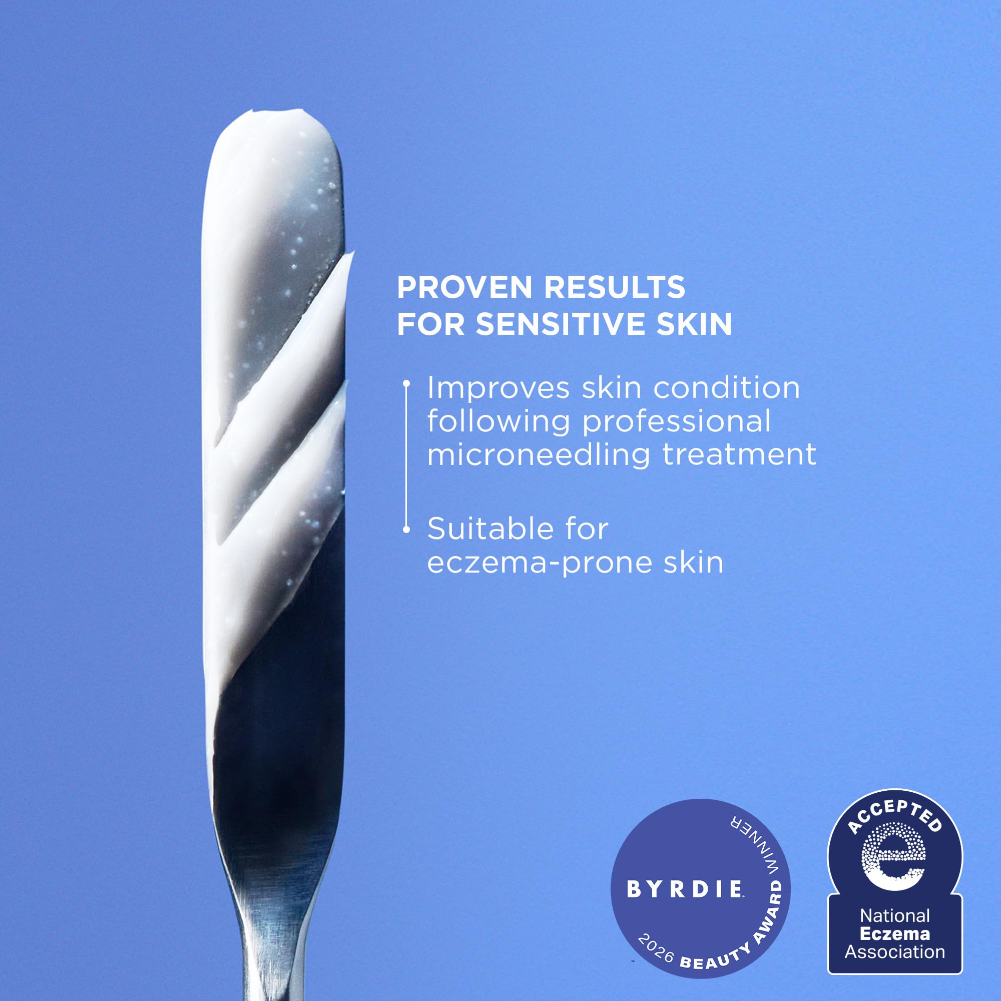AESTURA National Eczema Association badge highlighting sensitive-skin safety