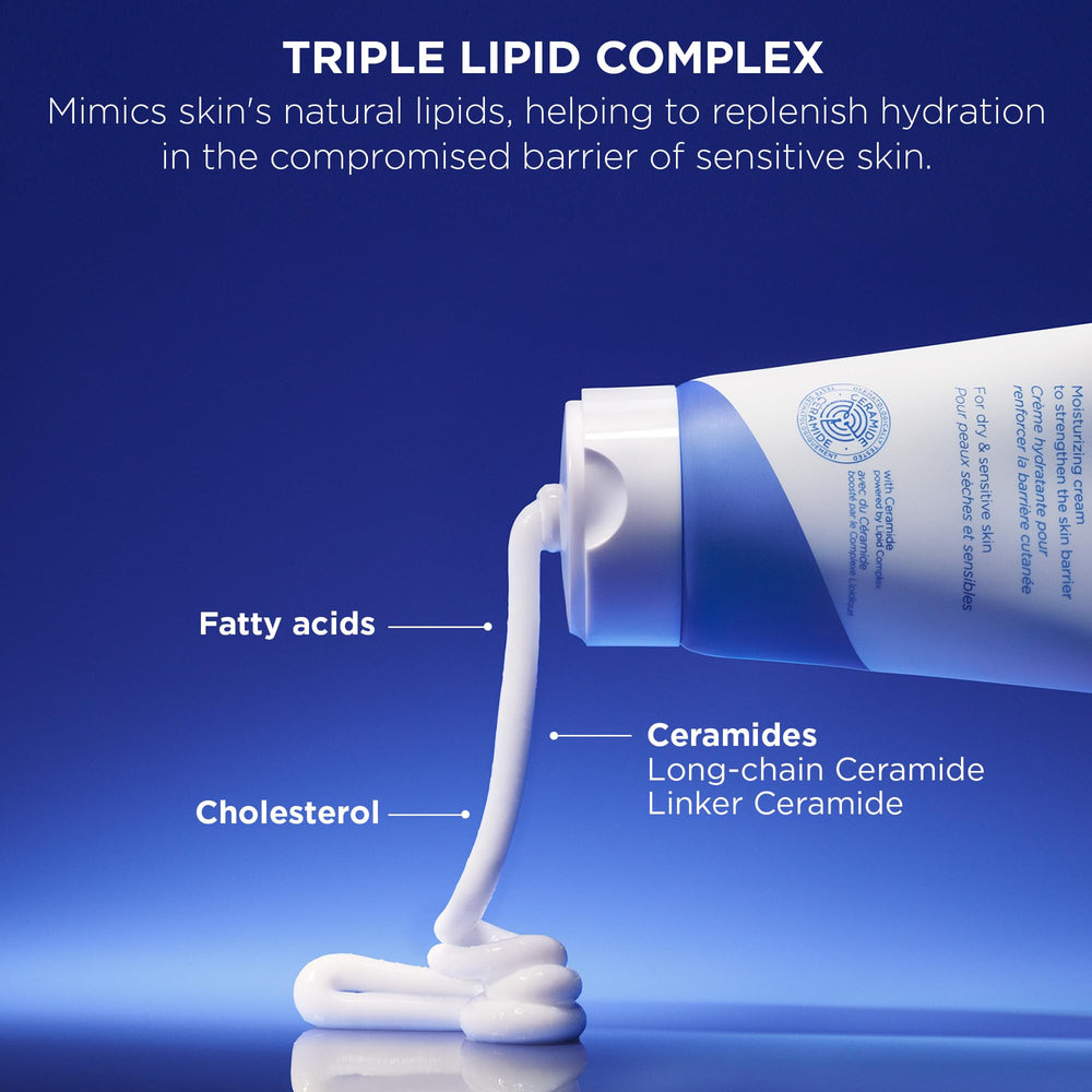 AESTURA cream texture spread demonstrating lightweight moisturizing feel