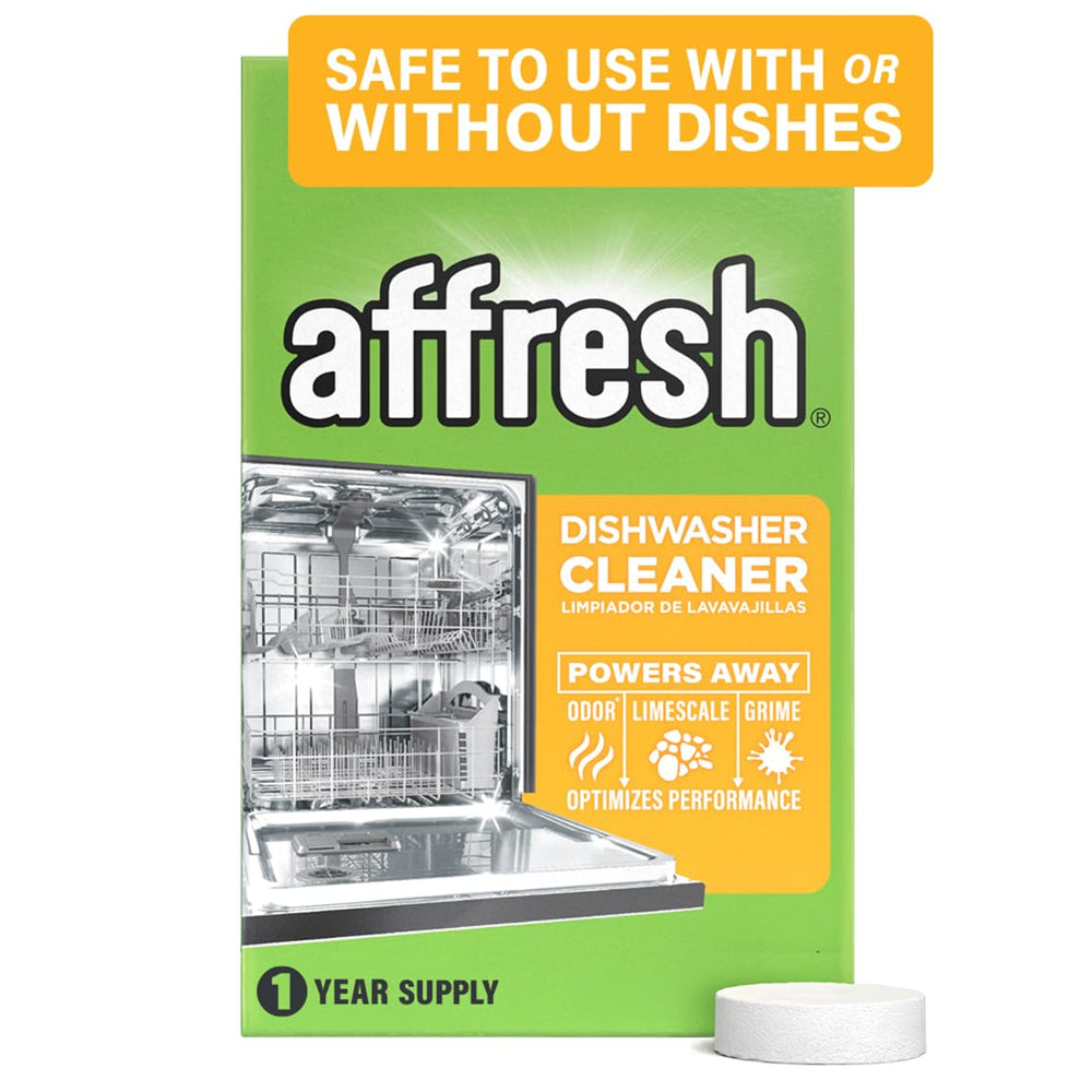 Affresh front packaging showing 12-month supply and clear labeling benefit