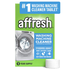 Affresh front packaging showing brand and 12-count tablet box for clear purchase choice