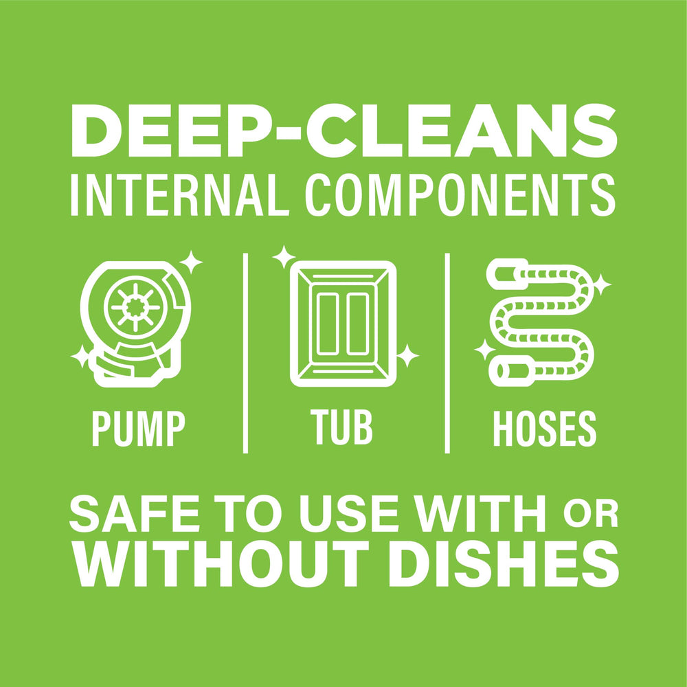 Affresh used in kitchen showing clean dishes and reduced odors benefit