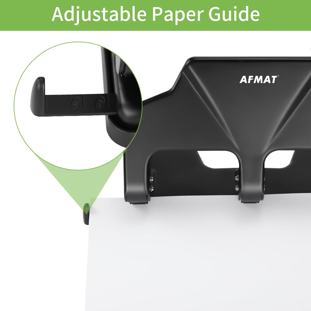 AFMAT beside paper stack showing scale and 40-sheet capacity benefit