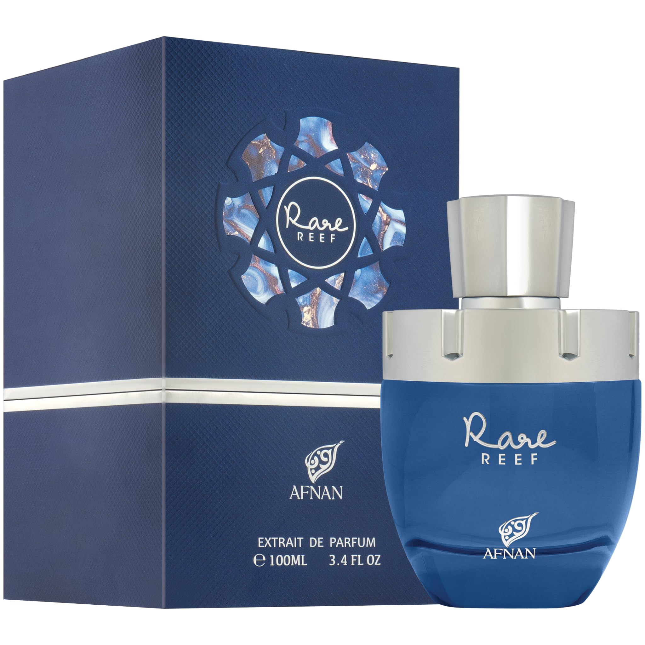 Afnan Rare Reef spray nozzle mid-spray demonstrating easy application benefit