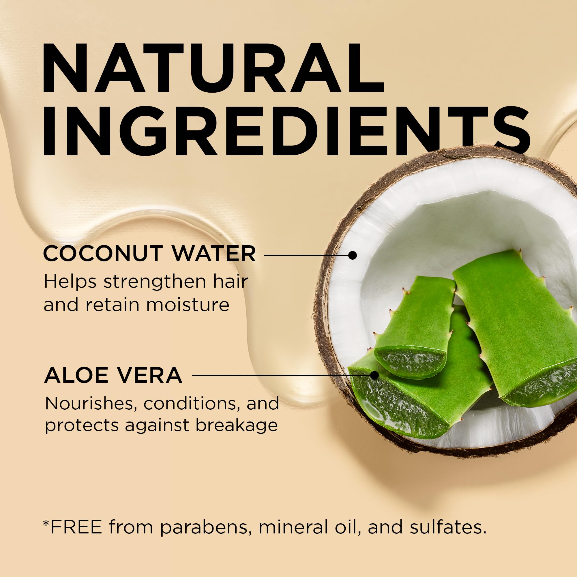 African Pride bottle label close-up showing natural ingredient list and gentle formula