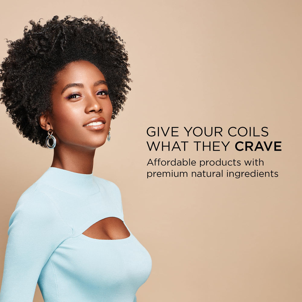 African Pride used with a wide-tooth comb to detangle curls and reduce breakage