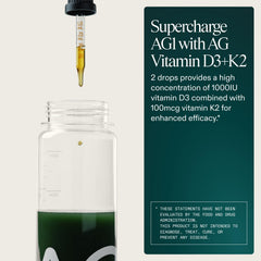 AG1 oil texture detail showing smooth oil base for improved vitamin absorption