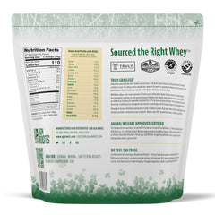 AGN Roots label close-up highlighting certification icons and ingredient clarity
