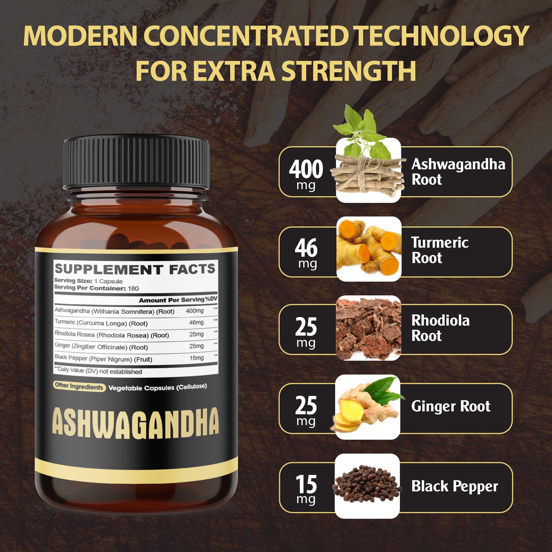 agobi label closeup displaying ingredients and potency information benefit
