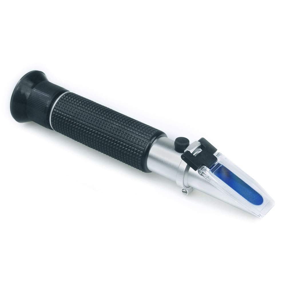 Agriculture Solutions refractometer chromium body texture showing durable corrosion-resistant finish
